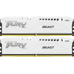Память оперативная/ Kingston 32GB 6000MT/s DDR5 CL30 DIMM (Kit of 2) FURY Beast White EXPO