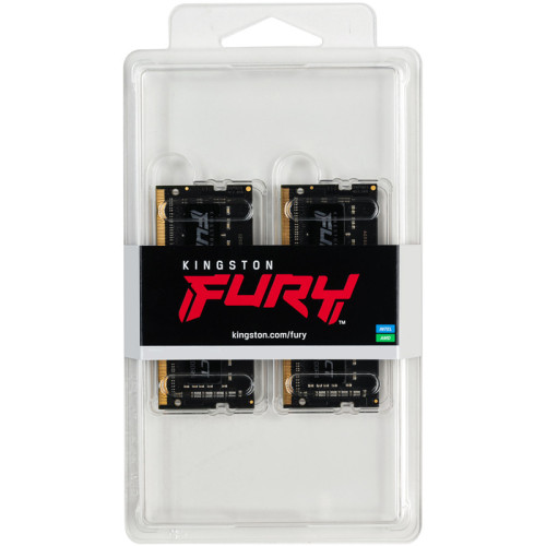 Память оперативная/ Kingston 16GB 2666MHz DDR4 CL15 SODIMM (Kit of 2) FURY Impact Память оперативная/ Kingston 16GB 2666MHz DDR4 CL15 SODIMM (Kit of 2) FURY Impact