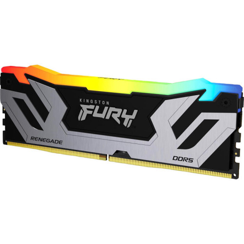 Память оперативная/ Kingston 24GB 8400MT/s DDR5 CL40 CUDIMM FURY Renegade RGB Silver XMP