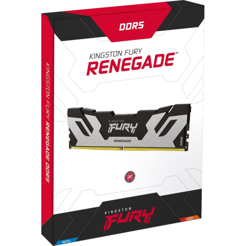 Память оперативная/ Kingston 48GB 7200MT/s DDR5 CL38 DIMM (Kit of 2) FURY Renegade Silver XMP