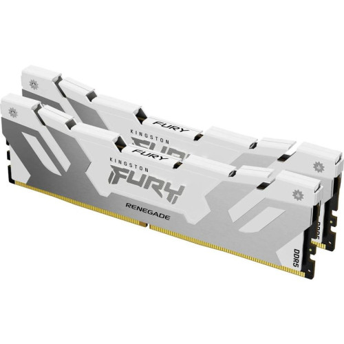 Память оперативная/ Kingston 32GB 6000MT/s DDR5 CL32 DIMM (Kit of 2) FURY Renegade White XMP