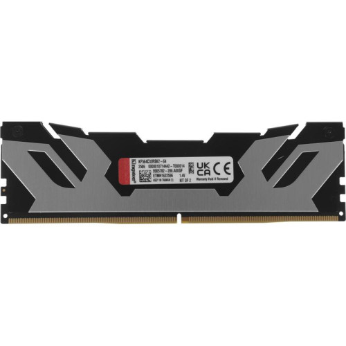Память DDR5 2x32GB 6400MHz Kingston KF564C32RSK2-64 Fury Renegade Silver XMP RTL Gaming PC5-51200 CL32 DIMM 288-pin 1.4В kit dual rank с радиатором Ret