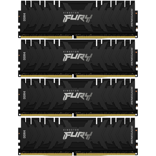 Память оперативная/ Kingston 32GB3000MHz DDR4 CL15DIMM (Kit of4)FURYRenegadeBlack