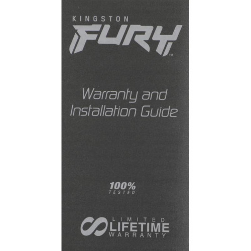 Оперативная память DDR5 16GB 6400MHz Kingston KF564C32BW-16 Fury Beast RTL Gaming PC5-51200 CL32 DIMM 288-pin 1.4В single rank с радиатором Ret