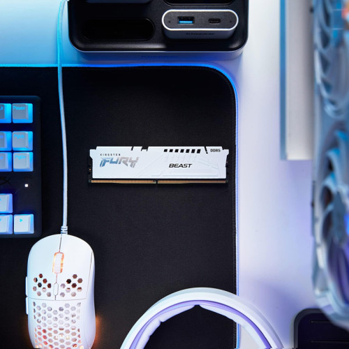 Память оперативная/ Kingston 32GB 6800MT/s DDR5 CL34 DIMM (Kit of 2) FURY Beast White EXPO