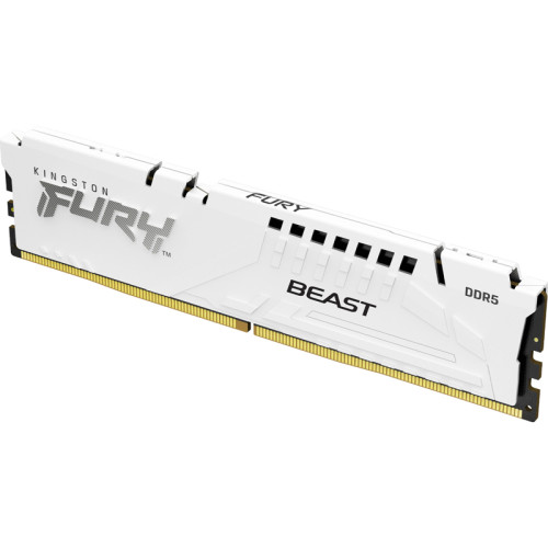 Память оперативная/ Kingston 32GB 5200MT/s DDR5 CL40 DIMM FURY Beast White XMP Память оперативная/ Kingston 32GB 5200MT/s DDR5 CL40 DIMM FURY Beast White XMP