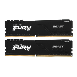 Память оперативная/ Kingston 16GB 3200MT/s DDR4 CL16 DIMM (Kit of 2) FURY Beast Black (Select Regions ONLY)