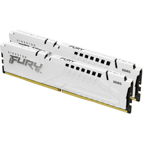 Память оперативная Kingston 32GB 6000MT/s DDR5 CL36 DIMM (Kit of 2) FURY Beast White EXPO