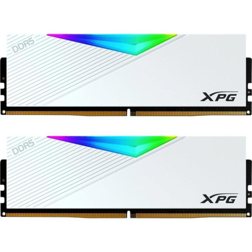 Память DDR5 2x16GB 6000MHz A-Data AX5U6000C3016G-DCLARWH XPG Lancer RGB RTL PC5-48000 CL30 DIMM 288-pin 1.35В kit single rank с радиатором Ret