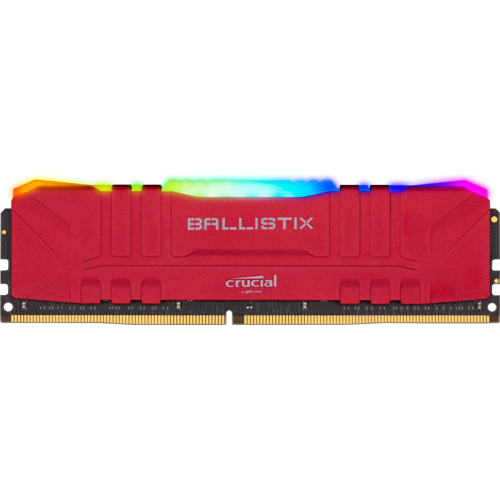 Память оперативная/ Crucial 8GB DDR4 3200MT/s CL16 Unbuffered DIMM 288pin Ballistix Red RGB