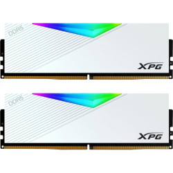 Память DDR5 2x16GB 6000MHz A-Data AX5U6000C3016G-DCLARWH XPG Lancer RGB RTL PC5-48000 CL30 DIMM 288-pin 1.35В kit single rank с радиатором Ret