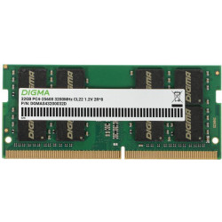 Оперативная память DDR4 32GB 3200MHz Digma DGMAS43200032D RTL PC4-25600 CL22 SO-DIMM 260-pin 1.2В dual rank Ret [DGMAS43200032D]