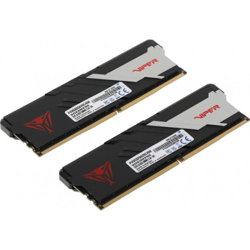 Оперативная память DDR5 2x16Gb 6200MHz Patriot PVV532G620C40K Viper Venom RTL Gaming PC5-49600 CL40 DIMM 288-pin 1.35В kit с радиатором Ret [PVV532G620C40K]