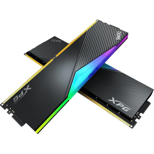 Память DDR5 2x32GB 6000MHz A-Data AX5U6000C3032G-DCLARBK XPG Lancer RGB RTL PC5-48000 CL30 DIMM 288-pin 1.35В kit dual rank с радиатором Ret