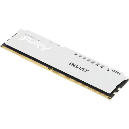 Оперативная память DDR5 16GB 6000MHz Kingston KF560C30BWE-16 Fury Beast White Expo RTL Gaming PC5-48000 CL30 DIMM 288-pin 1.4В kit single rank с радиатором Ret