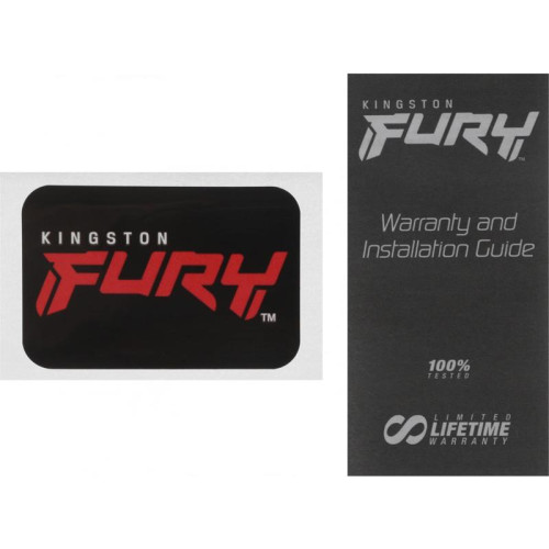 Оперативная память DDR5 32GB 5200MHz Kingston KF552C40BWA-32 Fury Beast RGB RTL Gaming PC5-41600 CL40 DIMM 288-pin 1.25В single rank с радиатором Ret [KF552C40BWA-32]