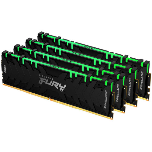 Память оперативная/ Kingston 32GB3200MHz DDR4 CL16DIMM (Kit of4)FURYRenegadeRGB