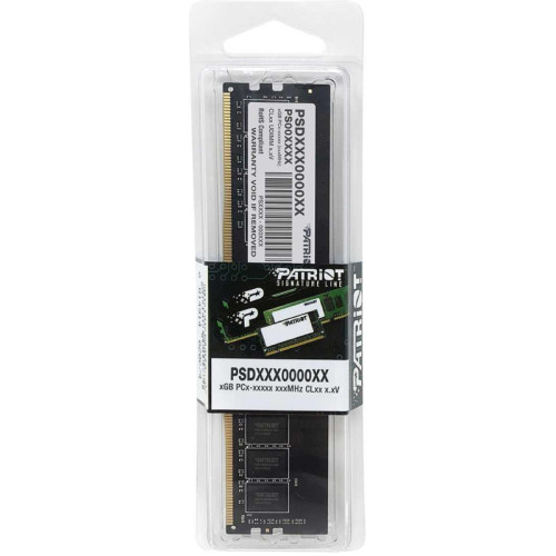 Оперативная память DDR4 16Gb 3200MHz Patriot PSD416G32002 Signature RTL Gaming PC4-25600 CL22 DIMM 288-pin 1.2В dual rank Ret [PSD416G32002]