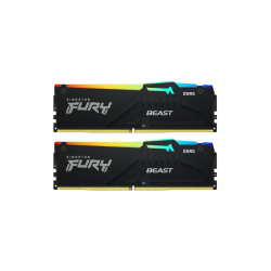 Память оперативная/ Kingston 32GB 6000MT/s DDR5 CL36 DIMM (Kit of 2) FURY Beast RGB EXPO