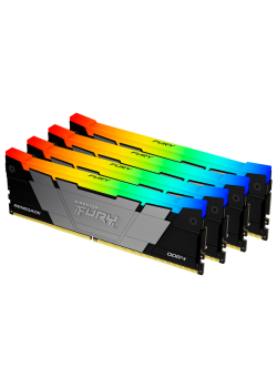 Память оперативная/ Kingston 32GB 3200MHz DDR4 CL16 DIMM (Kit of 4) FURY Renegade RGB
