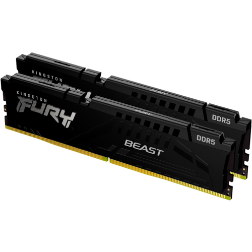 Память оперативная/ Kingston 32GB 4800MHz DDR5 CL38 DIMM (Kit of 2) FURY Beast Black