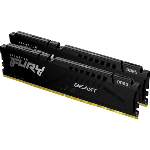 Память оперативная/ Kingston 64GB 6400MT/s DDR5 CL32 DIMM (Kit of 2) FURY Beast Black EXPO