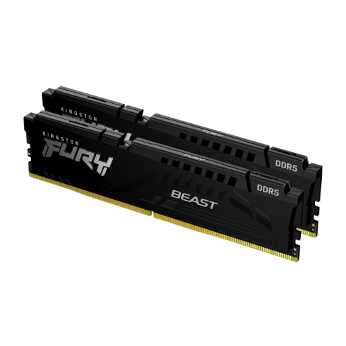 Память оперативная/ Kingston 64GB 5600MT/s DDR5 CL36 DIMM (Kit of 2) FURY Beast Black