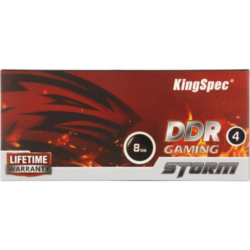 Оперативная память DDR4 8GB 2666MHz Kingspec KS2666D4M12008G RTL PC4-21300 CL19 DIMM 288-pin 1.2В single rank с радиатором Ret [KS2666D4M12008G]