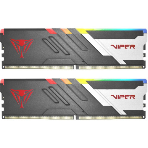 Оперативная память DDR5 2x16Gb 6800MHz Patriot PVVR532G680C34K Viper Venom RGB RTL Gaming PC5-54400 CL34 DIMM 288-pin 1.4В kit с радиатором Ret [PVVR532G680C34K]