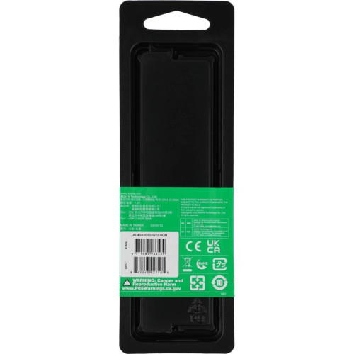 Оперативная память DDR4 32Gb 3200MHz A-Data AD4S320032G22-SGN RTL PC4-25600 CL22 SO-DIMM 260-pin 1.2В single rank Ret [AD4S320032G22-SGN]