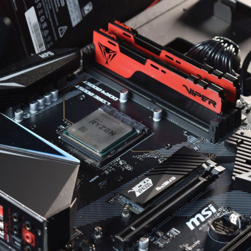 Оперативная память DDR4 32Gb 3200MHz Patriot PVE2432G320C8 Viper Elite II RTL Gaming PC4-25600 CL18 DIMM 288-pin 1.35В с радиатором Ret [PVE2432G320C8]