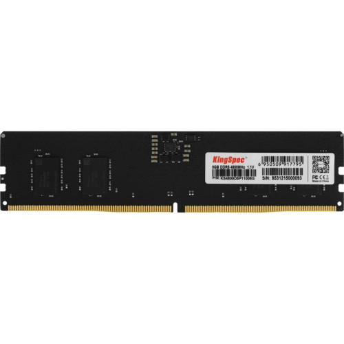 Оперативная память DDR5 8GB 4800MHz Kingspec KS4800D5P11008G RTL PC5-38400 CL40 DIMM 288-pin 1.1В single rank Ret [KS4800D5P11008G]