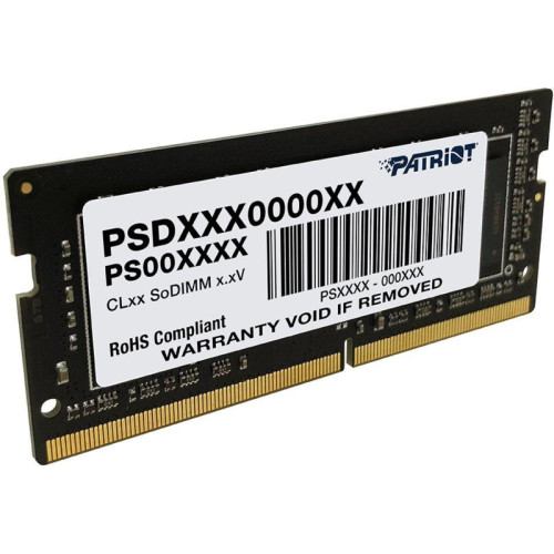 Оперативная память DDR4 8Gb 3200MHz Patriot PSD48G320081S Signature RTL PC4-25600 CL22 SO-DIMM 260-pin 1.2В single rank Ret [PSD48G320081S]
