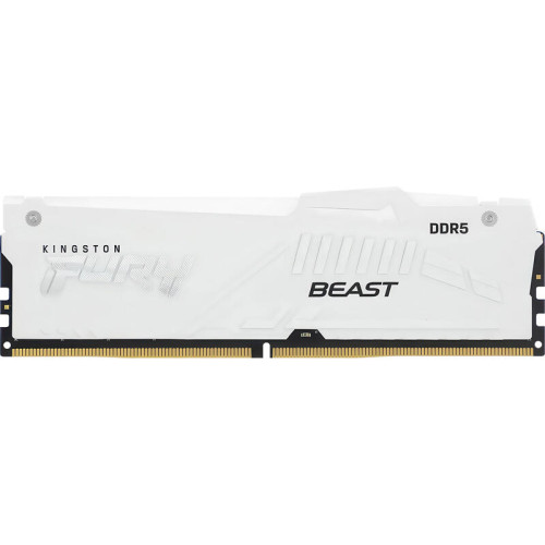 Память оперативная/ Kingston 64GB 5600MT/s DDR5 CL40 DIMM (Kit of 4) FURY Beast White RGB XMP