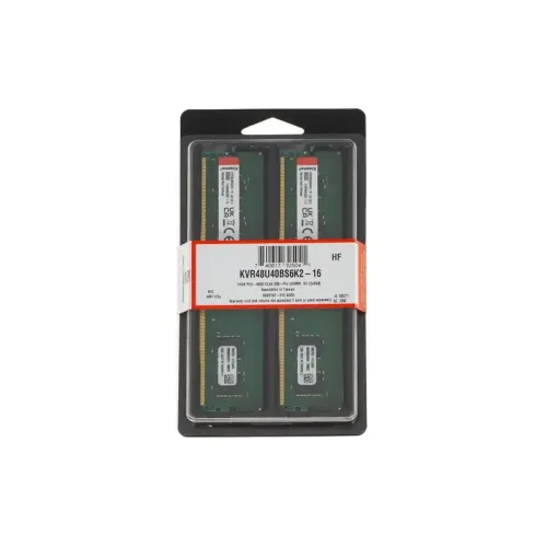 Память оперативная/ Kingston 16GB 4800MT/s DDR5 Non-ECC CL40 DIMM (Kit of 2) 1Rx16