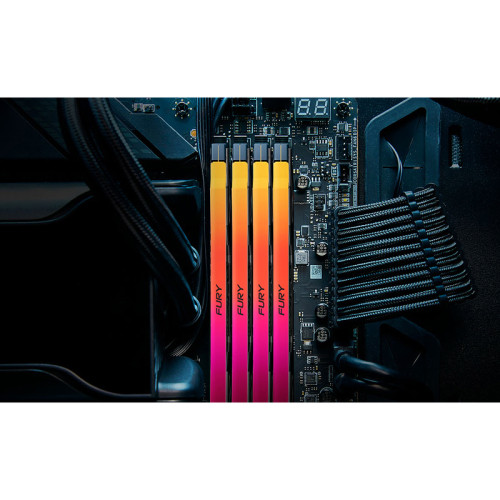 Память оперативная/ Kingston 32GB 8000MT/s DDR5 CL38 DIMM (Kit of 2) FURY Renegade RGB XMP
