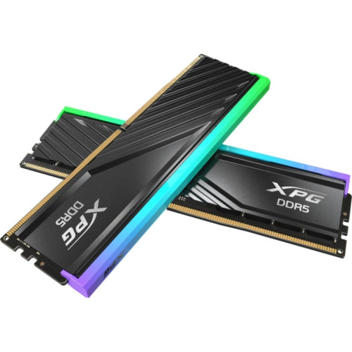 Память DDR5 2x16GB 6400MHz A-Data AX5U6400C3216G-DTLABRBK XPG Lancer RGB RTL PC5-51200 CL32 DIMM 288-pin 1.4В kit dual rank с радиатором Ret