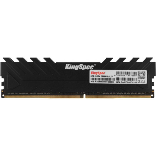 Оперативная память DDR4 8GB 2666MHz Kingspec KS2666D4M12008G RTL PC4-21300 CL19 DIMM 288-pin 1.2В single rank с радиатором Ret [KS2666D4M12008G]