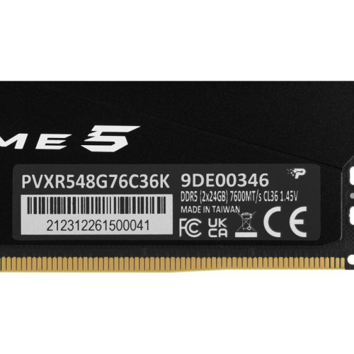 Оперативная память DDR5 2x24GB 7600MHz Patriot PVXR548G76C36K Viper Xtreme 5 RGB RTL Gaming PC5-60800 CL36 DIMM 288-pin 1.45В с радиатором Ret [PVXR548G76C36K]