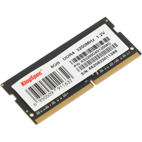 Оперативная память DDR4 8GB 3200MHz Kingspec KS3200D4N12008G RTL PC4-25600 SO-DIMM 260-pin 1.2В single rank Ret [KS3200D4N12008G]