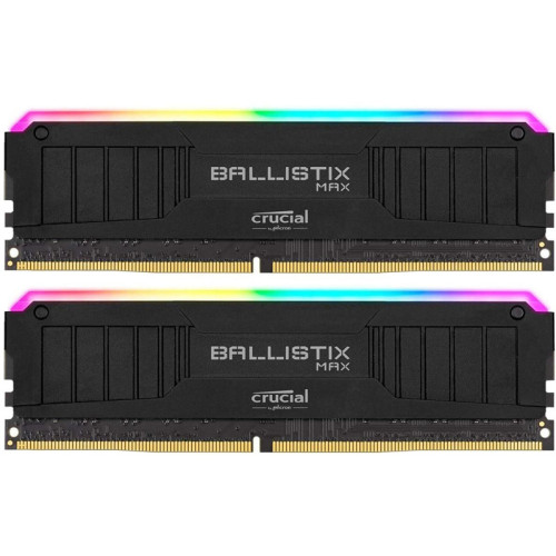 Память оперативная/ Crucial 16GB Kit (8GBx2) DDR4 4000MT/s CL18 Unbuffered DIMM 288 pin Ballistix MAX Black RGB