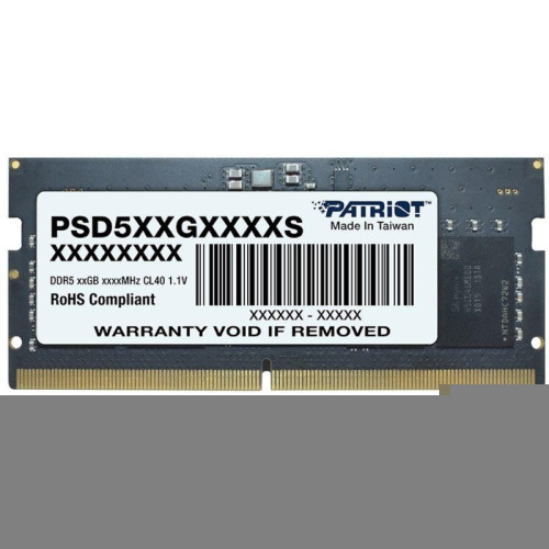 Оперативная память DDR5 32GB 4800MHz Patriot PSD532G48002S RTL PC5-38400 CL40 SO-DIMM 262-pin 1.1В dual rank Ret [PSD532G48002S]
