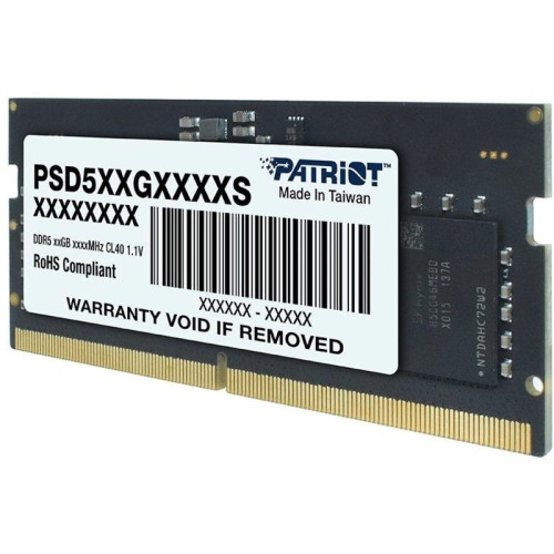 Оперативная память DDR5 16GB 5600MHz Patriot PSD516G560081S Signature RTL PC5-44800 CL46 SO-DIMM 262-pin 1.1В single rank Ret [PSD516G560081S]