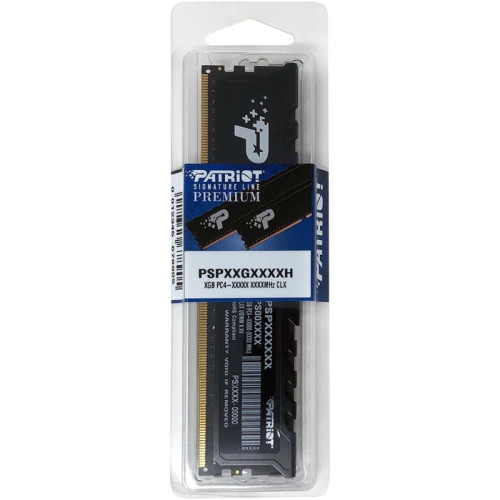 Память DDR4 16GB 3200MHz Patriot PSP416G3200H1 Signature Premium RTL PC4-25600 CL22 DIMM 288-pin 1.2В dual rank с радиатором Ret Память DDR4 16GB 3200MHz Patriot PSP416G3200H1 Signature Premium RTL PC4-25600 CL22 DIMM 288-pin 1.2В dual rank с радиатором Ret
