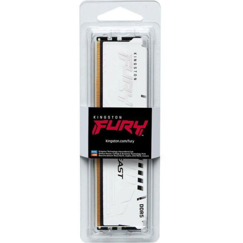 Память оперативная/ Kingston 32GB 6000MT/s DDR5 CL40 DIMM FURY Beast White XMP Память оперативная/ Kingston 32GB 6000MT/s DDR5 CL40 DIMM FURY Beast White XMP