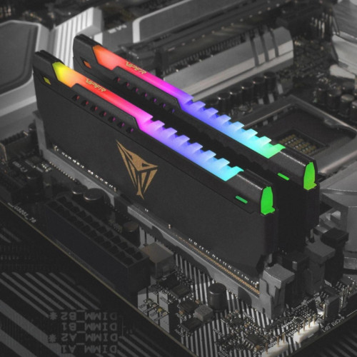 Оперативная память DDR4 2x32GB 3600MHz Patriot PVSR464G360C0K Viper Steel RGB RTL Gaming PC4-28800 CL20 DIMM 288-pin 1.35В dual rank с радиатором Ret [PVSR464G360C0K]