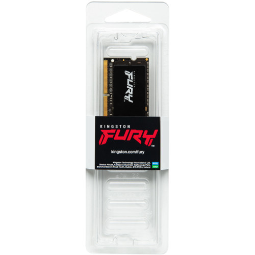 Память оперативная/ Kingston 16GB 2666MHz DDR4 CL15 SODIMM 1Gx8 FURY Impact