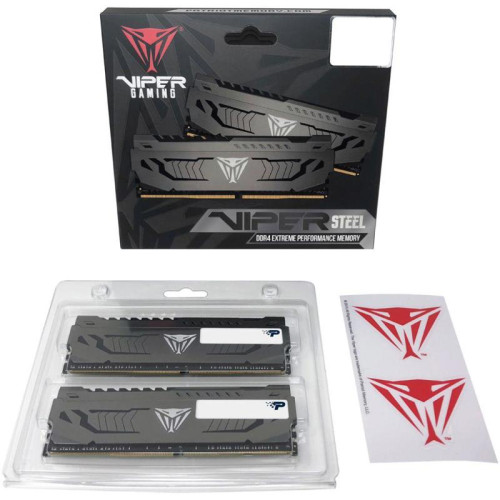 Оперативная память DDR4 2x16Gb 3200MHz Patriot PVS432G320C6K Viper Steel RTL Gaming PC4-25600 CL16 DIMM 288-pin 1.35В dual rank с радиатором Ret [PVS432G320C6K]