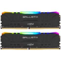 Память оперативная/ Crucial 32GB Kit (16GBx2) DDR4 3200MT/s CL16 Unbuffered DIMM 288 pin Ballistix Black RGB