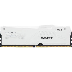 Память оперативная/ Kingston 16GB 6000MT/s DDR5 CL30 DIMM FURY Beast White RGB XMP
